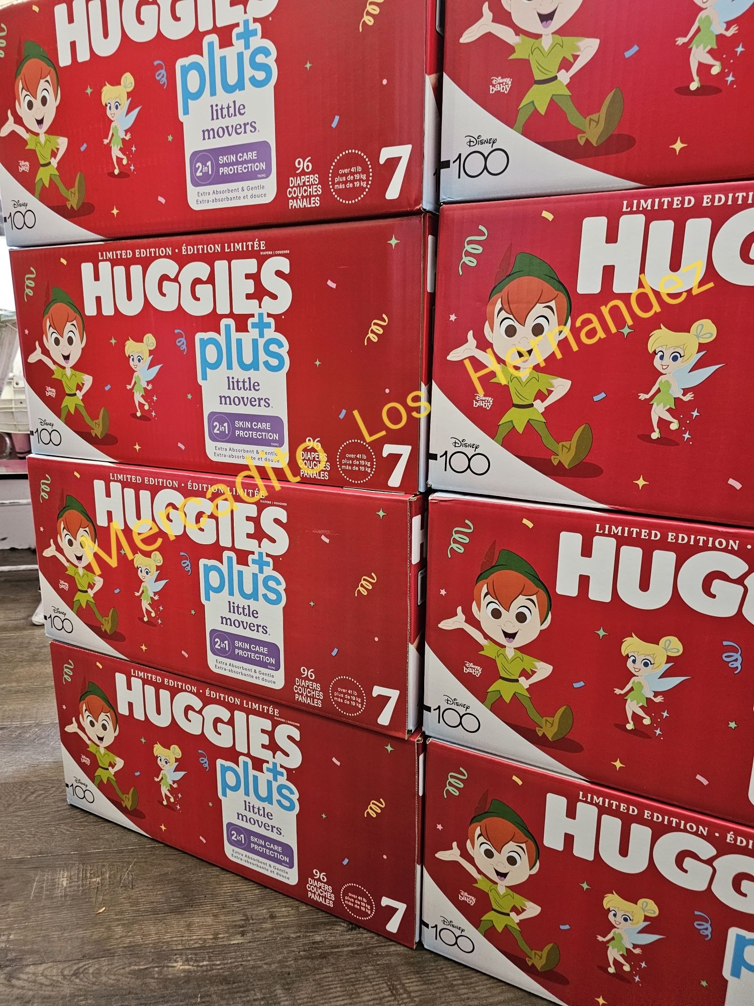 Huggies Little Movers Size 7 - 104 Diapers Pañales/ Firm price