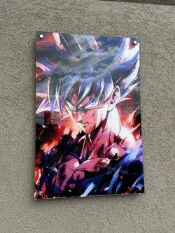 Son Goku (Flames) Acrylic-Glass Wall Art