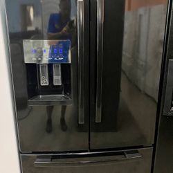 Black Whirlpool Gold French Door Refrigerator