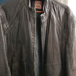 Real Leather Man Jacket Size  L
