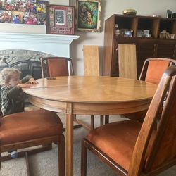 Vintage Mid Century Morden Dining Room Table 