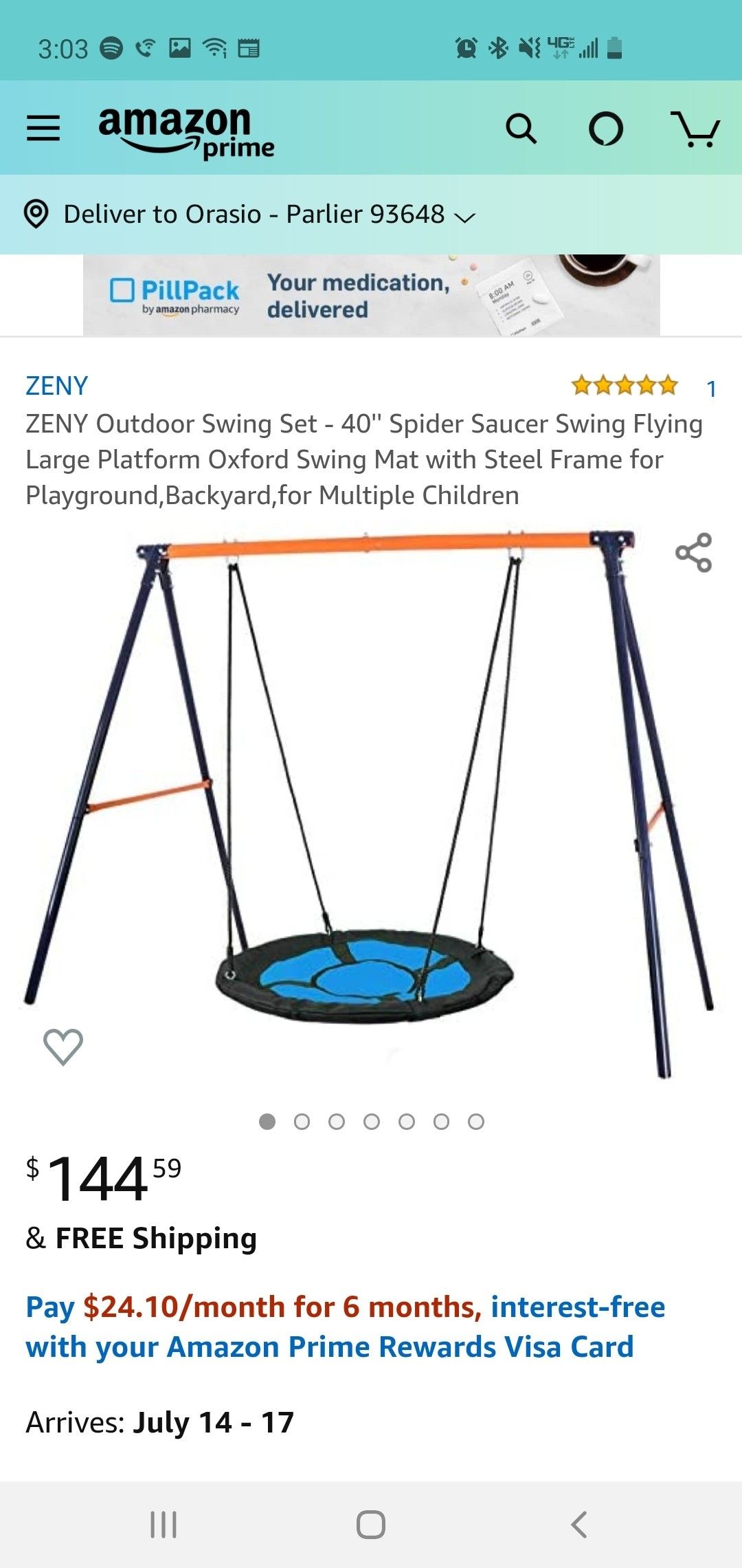 Outdoor Swing set