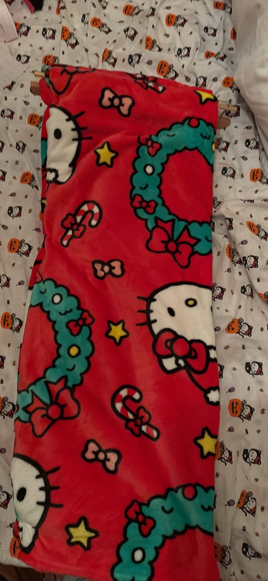 Christmas Hello Kitty Blanket 