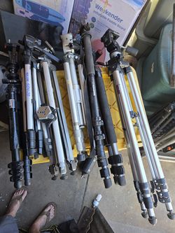 Tripods, Monopod, lighting equipment...