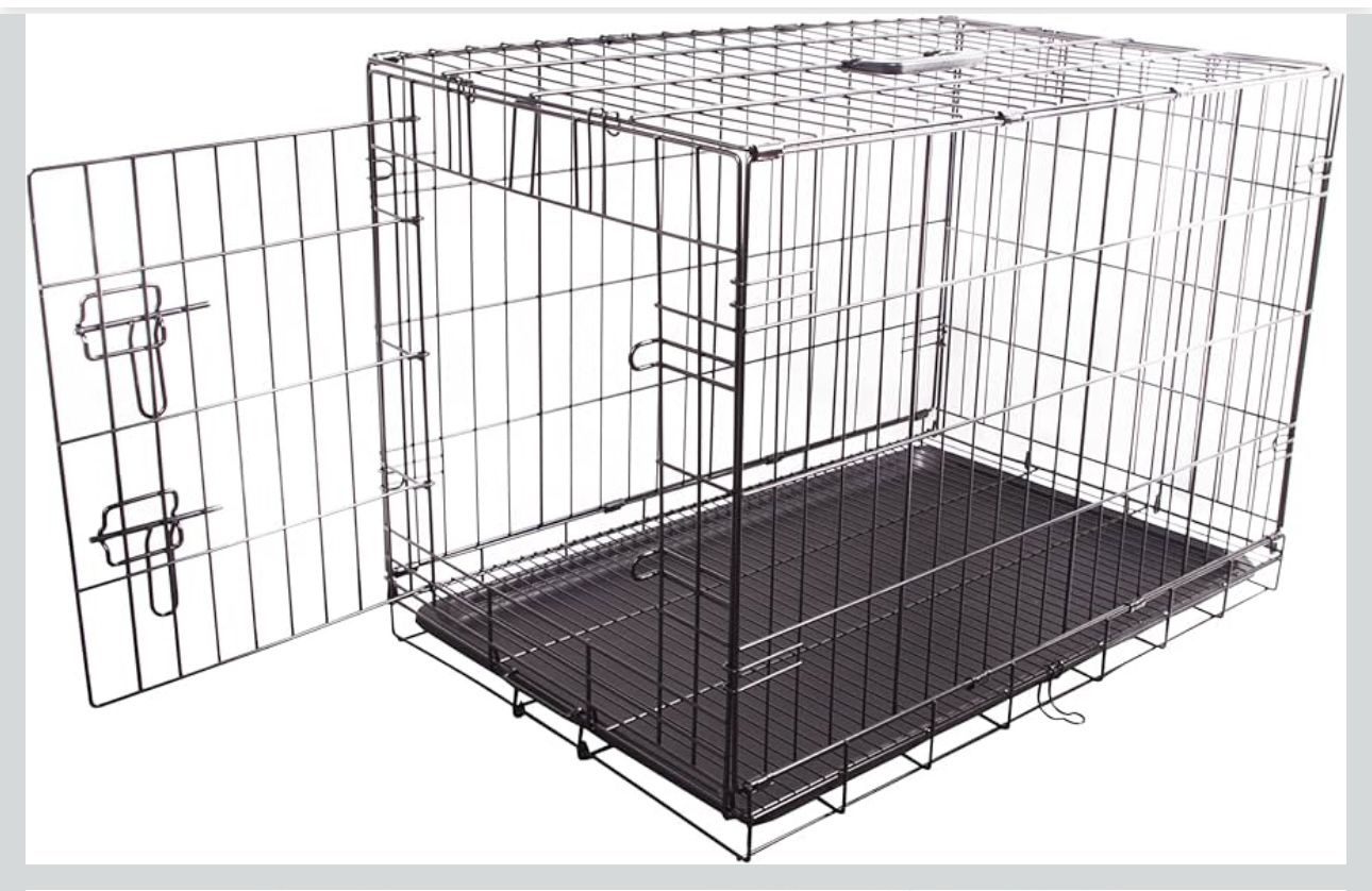 36” Single Door Dog Crate With Cover