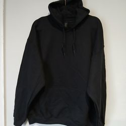 Gildan Heavy Blend Black Hoodie With Pocket Pouch. Men Size 2XL. NWOT.