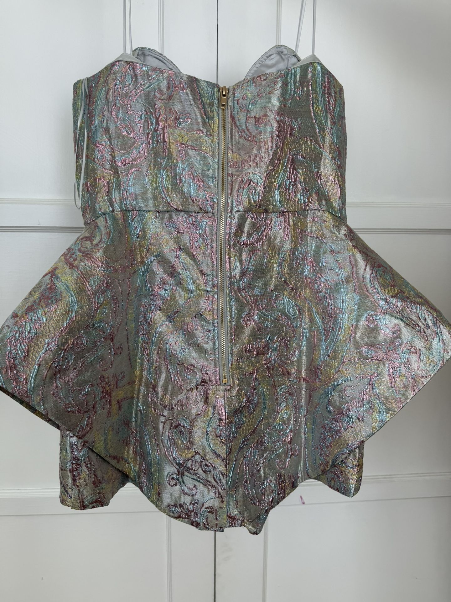 IT GIRL ROMPER IN BROCADE