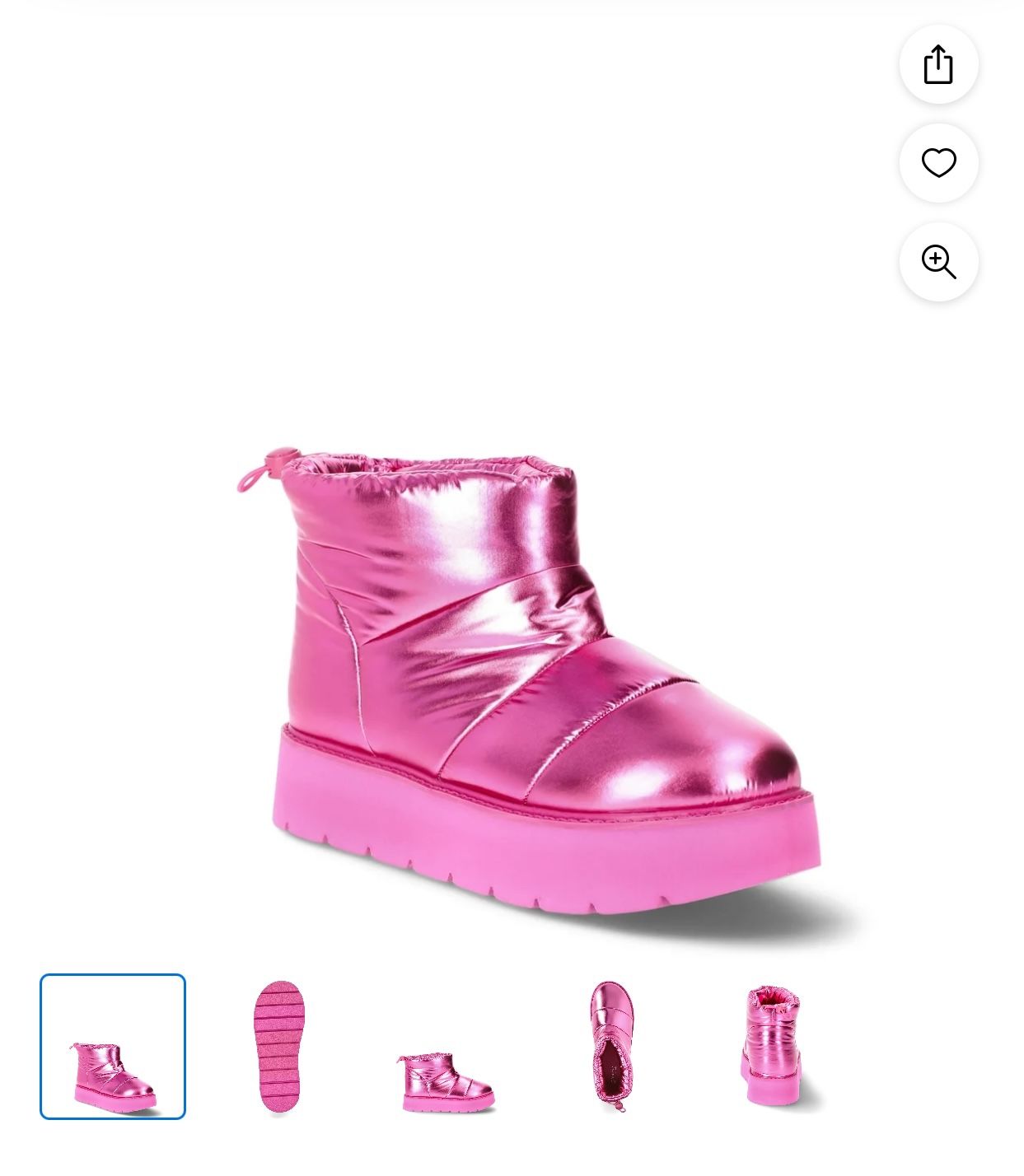 Metallic Pink Portland Boot Company Ankle Boots