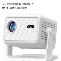 New-【Officially-Licensed APP & 1800 ANSI】Smart Mini Projector with WiFi and Bluetooth 4K Support, VOPLLS Auto Focus/ Keystone Outdoor Portable Movie P