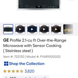new microwave, GE.  30 “over range