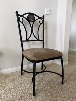 Cushioned Metal Chair