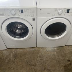 LG Set Washer And Dryer Electric Good Condition We Delivery 