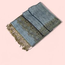 New | Denim Blue Pashmina Shawl