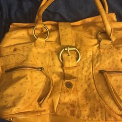 Nina Raye Ostrich Handbag