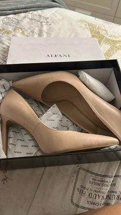 Alfani Nude Pointed-Toe Pumps