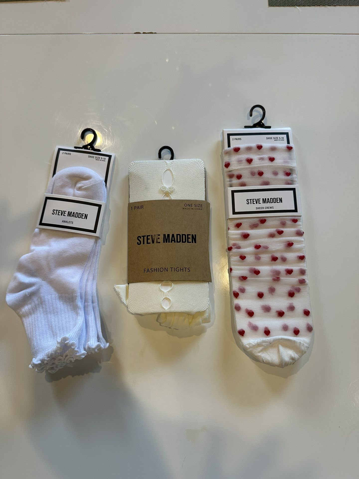 Steve Madden Socks & Tights Set – 3 Brand New Pairs