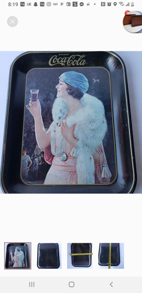 Coca Cola Vintage Tray For SALE
