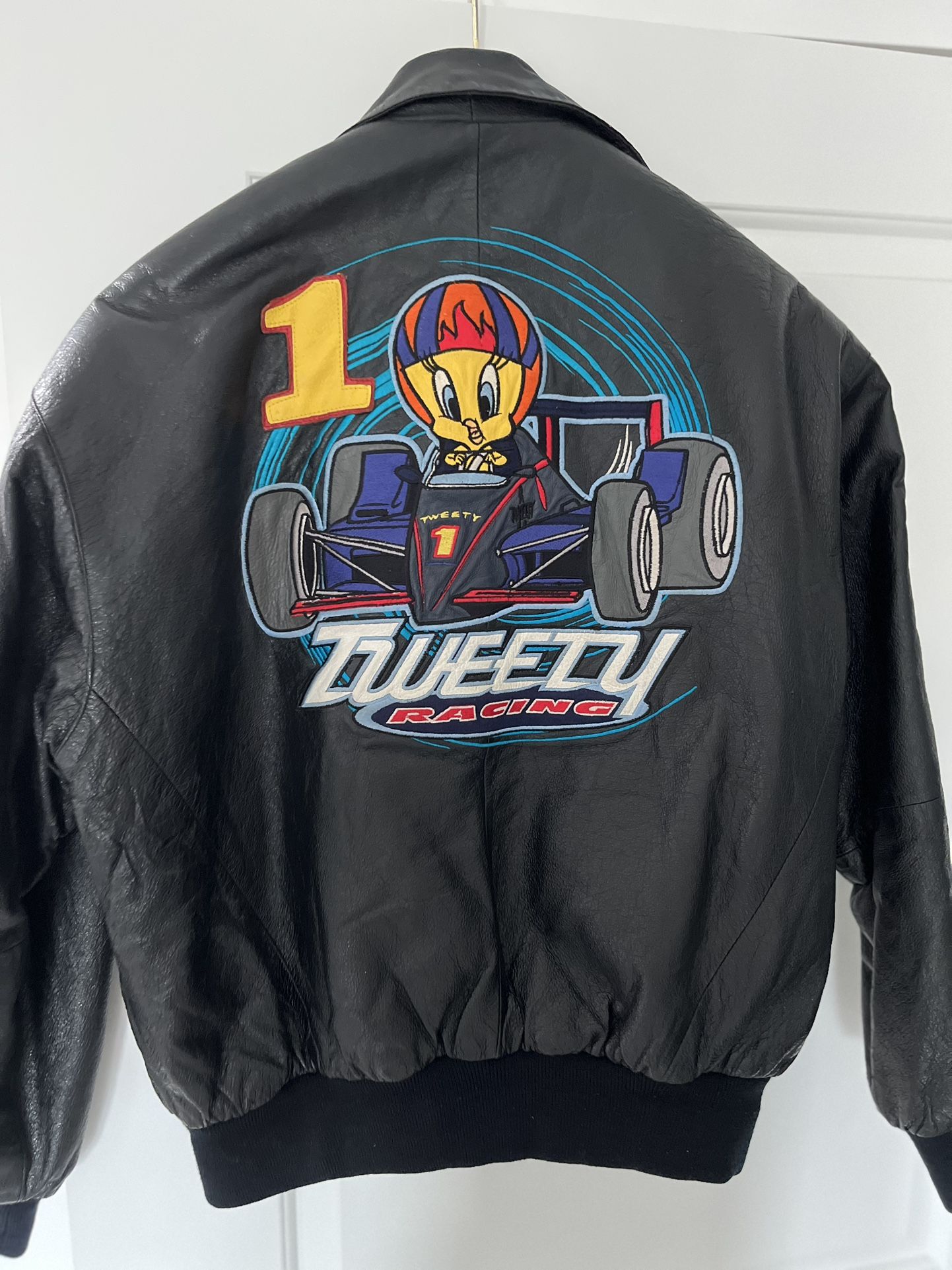 Vintage Tweety Bird Leather Jacket