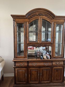 Antique Hutch- 2 piece