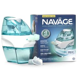 Nasal Irrigation System - Saline Nasal Rinse Kit with 1 Nose Cleaner and 30 SaltPods for Congestion Relief ($109 Value). Sinus Rinse for Clinically Pr