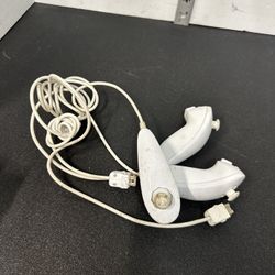 Official OEM Nintendo Wii White Nunchucks Tested (Lot of 3) #Ul