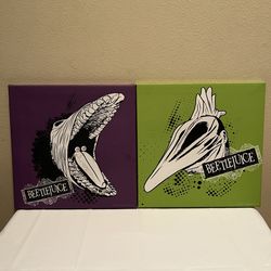 Beetlejuice Scary Maitlands Canvas Wall Art Set