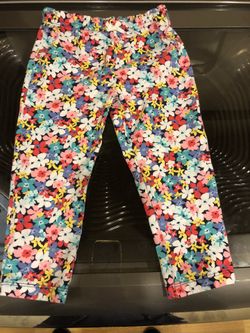 Carter’s brand flower print summer pants. Size 24 months.