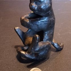 Unique Cast Iron Cat Figurine