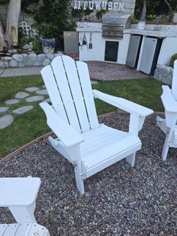 Brand New In Box Firepit/patio Chairs (3) White