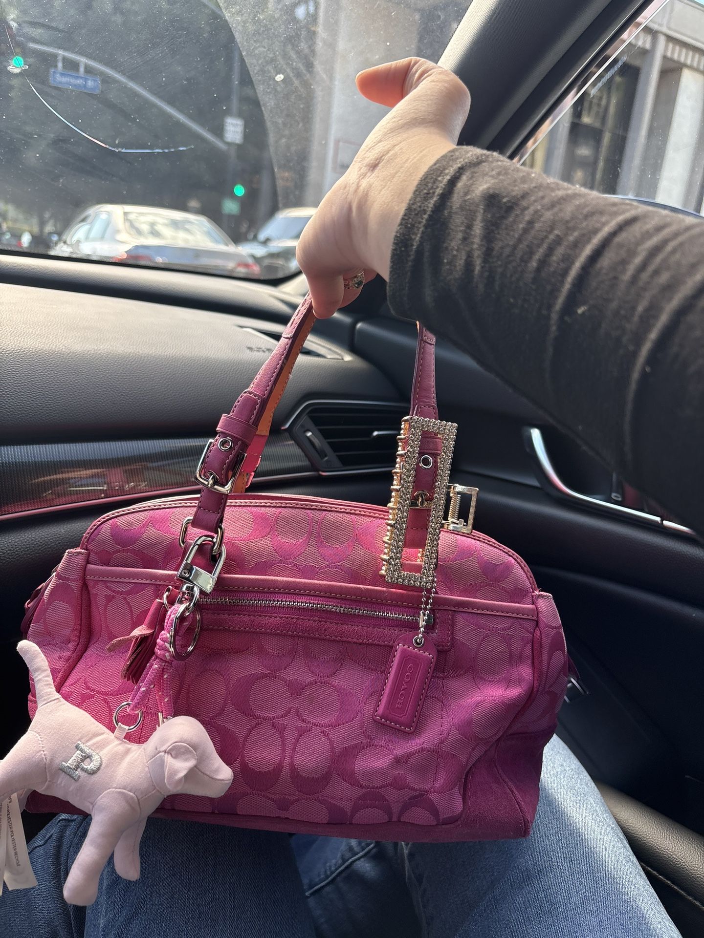 Pink Vintage Coach Bag 