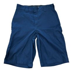 Dickies Loose Fit Size 32 Waist  Skater Shorts Blue Flat Front Shorts