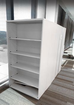 Commercial White Ajustable Metal Office Shelves