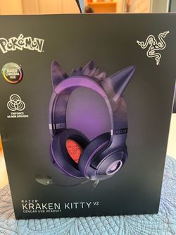 Razer Kraken Kitty V2 Pokemon Gengar Edition Gaming Headset
