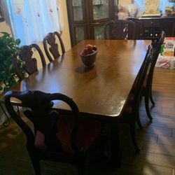 6 Chair Dining Table Solid Wood