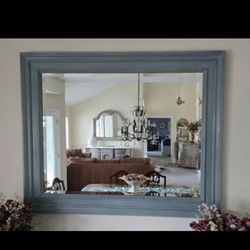 Large Vintage Painted Mirror