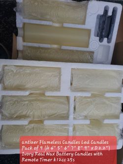 antizer Flameless Candles Led Candles Pack of 9 H4 5 6 7 8 9 XD2 2 Ivo [KO5341]