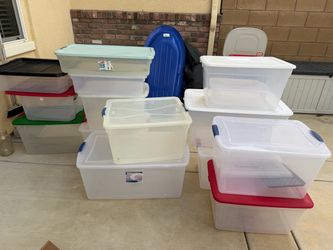 Plastic Bins - Various Sizes