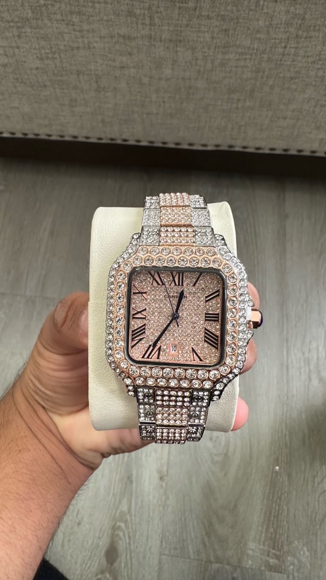 Nice Rose Gold And Silver Watch