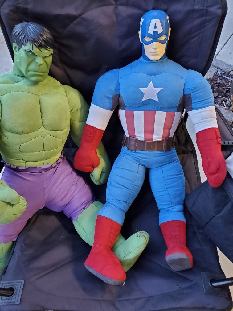 Captain America / Hulk Marvel Large Stuffed Toy