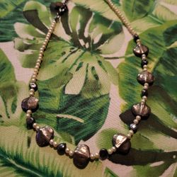 Robert Rose Pearl And Stone Necklace/choker
