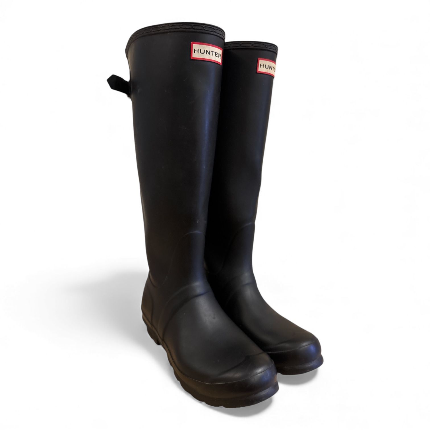 Hunter Classic Tall Women’s Black Rain Boots- Size 9