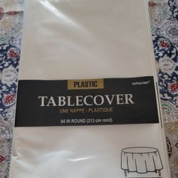 Tablecover Plastic in white