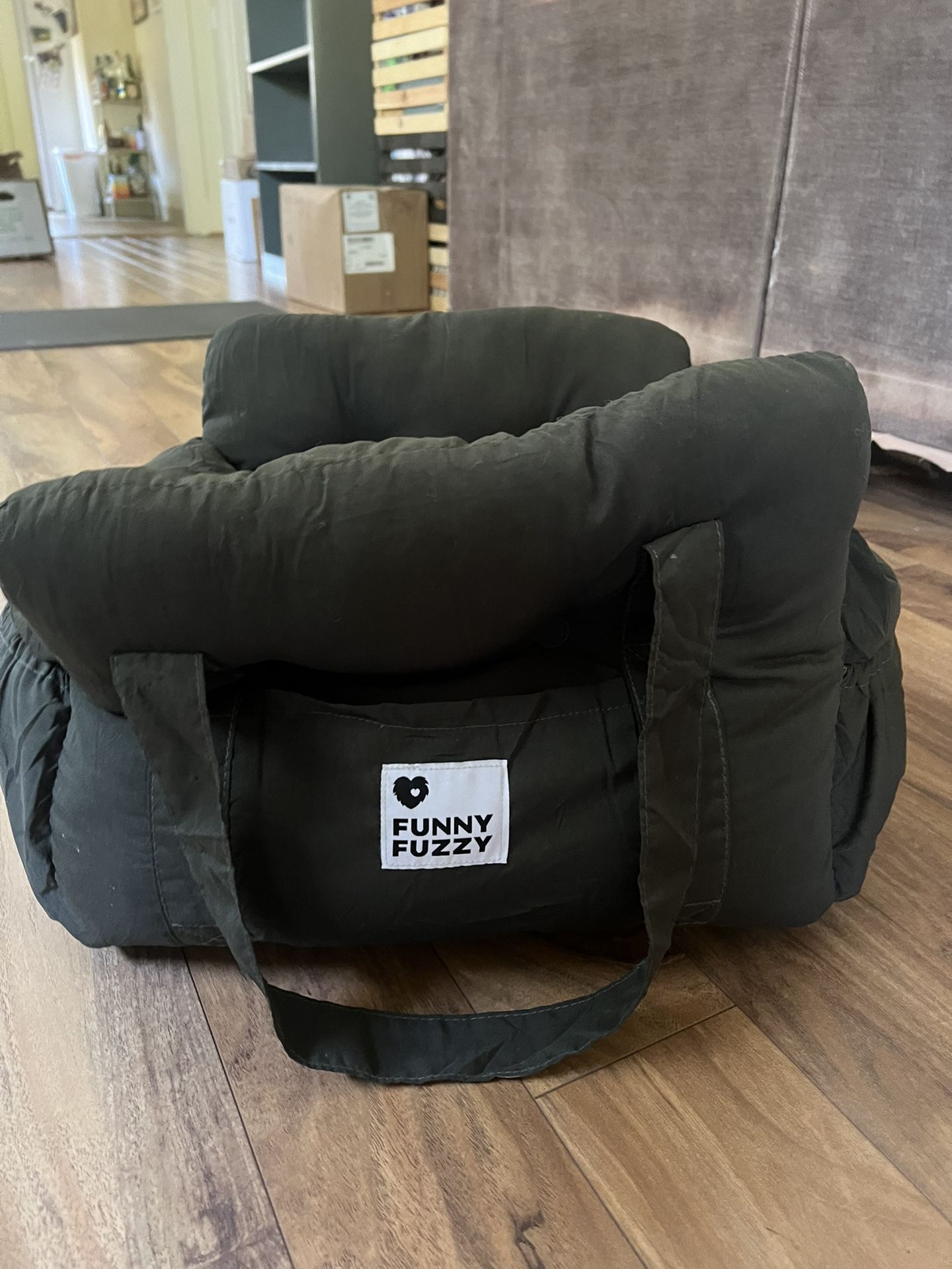 Funny Fuzzy Dog Car Seat