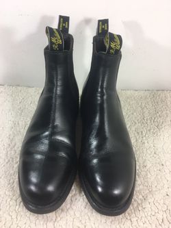 RM Williams black Chelsea boots, gently worn
