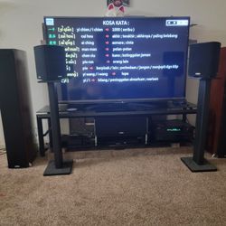 Polk Audio RTI  A9 System And Onkyo Receiver 