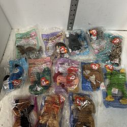 Ty Beanie Babies McDonald's Freckles Strut Inch Happy Smoochy Lot 13 #P