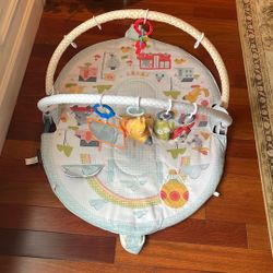 YOOKIDOO,3-in-1 Baby Gym Playmat Newborns,for Tummy Time& Infant Mirror.