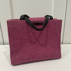 Kate Spade Pink/Raspberry Wool Tote Bag - Excellent Condition 