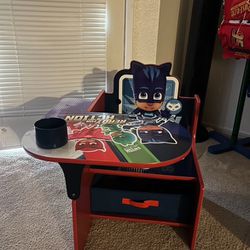 PJ Masks Chair Desk With Storage Bin