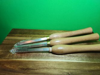 Wood lathe chisels